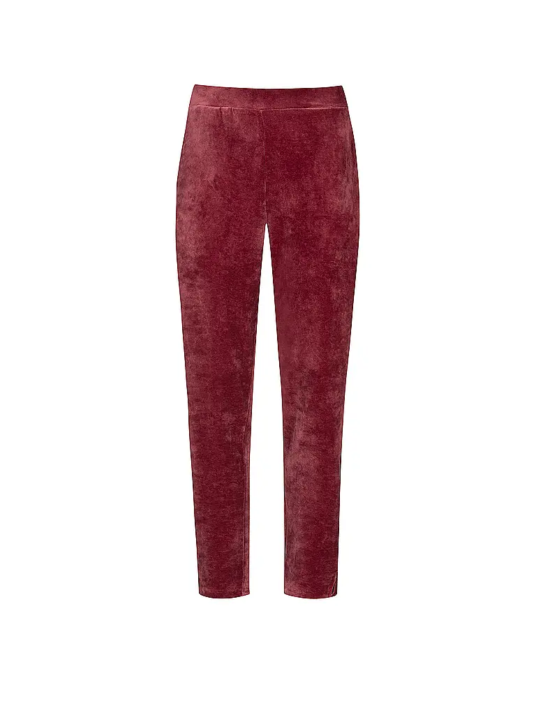MEY | Pantaloni loungewear VELVET DREAM | Rosso scuro