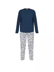 MEY | Pigiama 7/8 SOFT LEO | Blu scuro