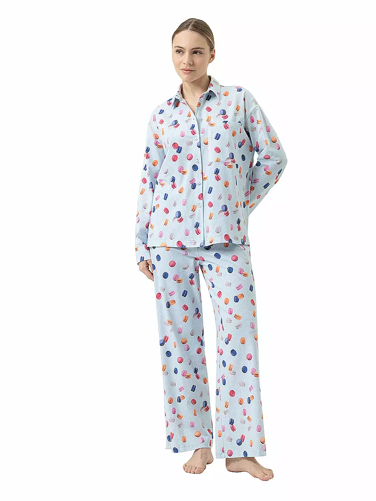 MEY | Pigiama FLYING MACARONS | Blu chiaro