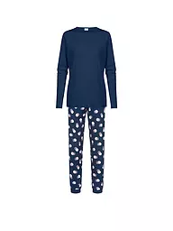 MEY | Pigiama SCRIBBLED DOTS | Blu scuro
