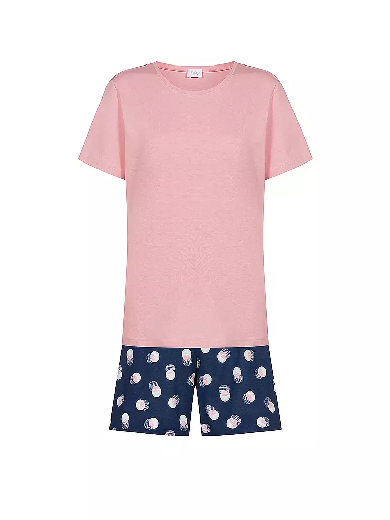 MEY | Pigiama SCRIBBLED DOTS | Blu scuro