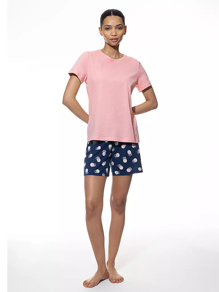 MEY | Pigiama SCRIBBLED DOTS | Blu scuro