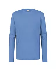 MEY | Maglietta a maniche lunghe da pigiama RELAX bianca | Blu