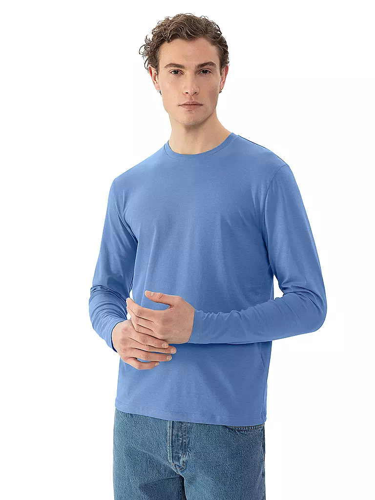 MEY | Pyjama Langarmshirt RELAX recent blue | Blu