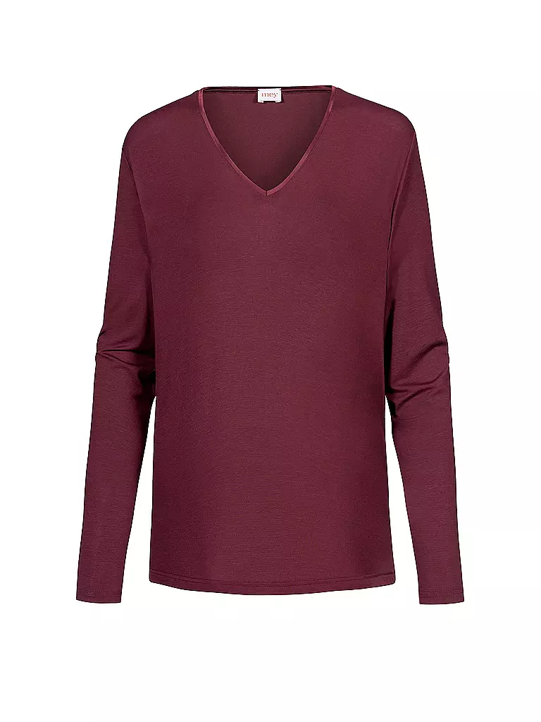 MEY | Pyjamashirt PURE CHIC boysenberry | Bacca