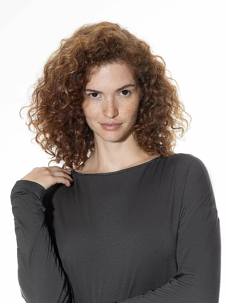MEY | Pyjamashirt PURE CHIC thunder grey | 