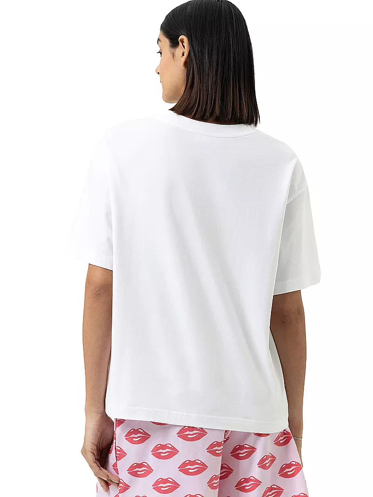 MEY | Pyjamashirt SOLID LOVE bianco | 