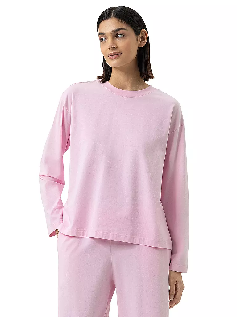 MEY | Pyjamashirt SOLID LOVE rosa tenue | Rosa