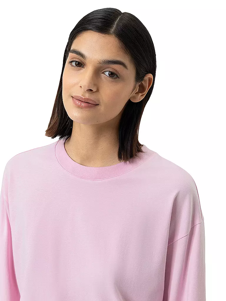 MEY | Pyjamashirt SOLID LOVE rosa tenue | 
