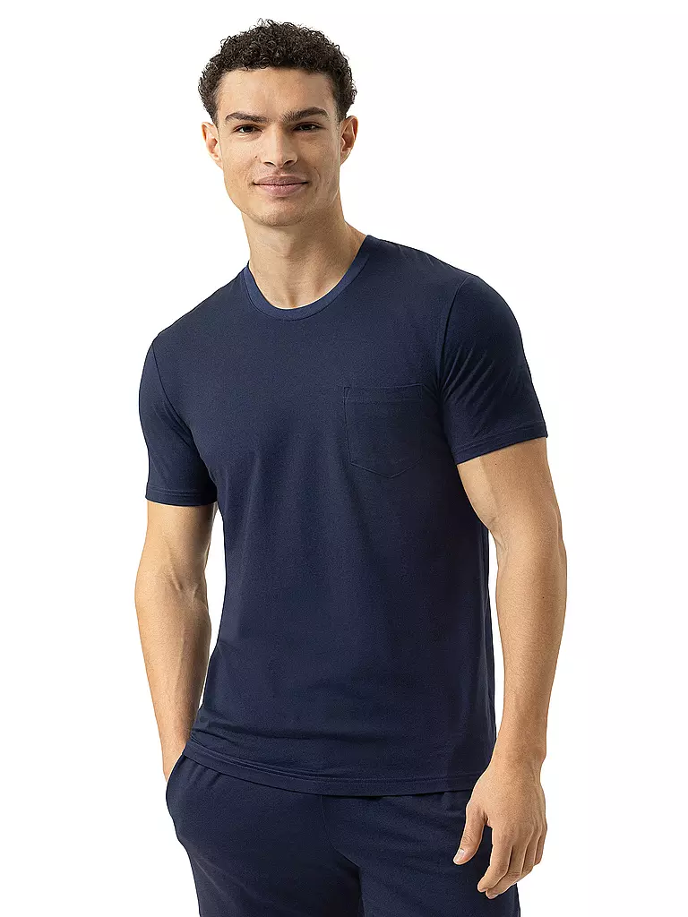MEY | Pyjamashirt | Blu scuro