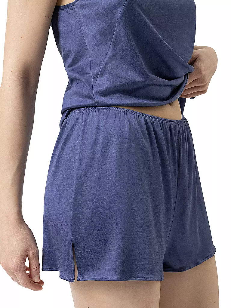 MEY | Pyjamashorts SO ELEGANT blu astrale | 