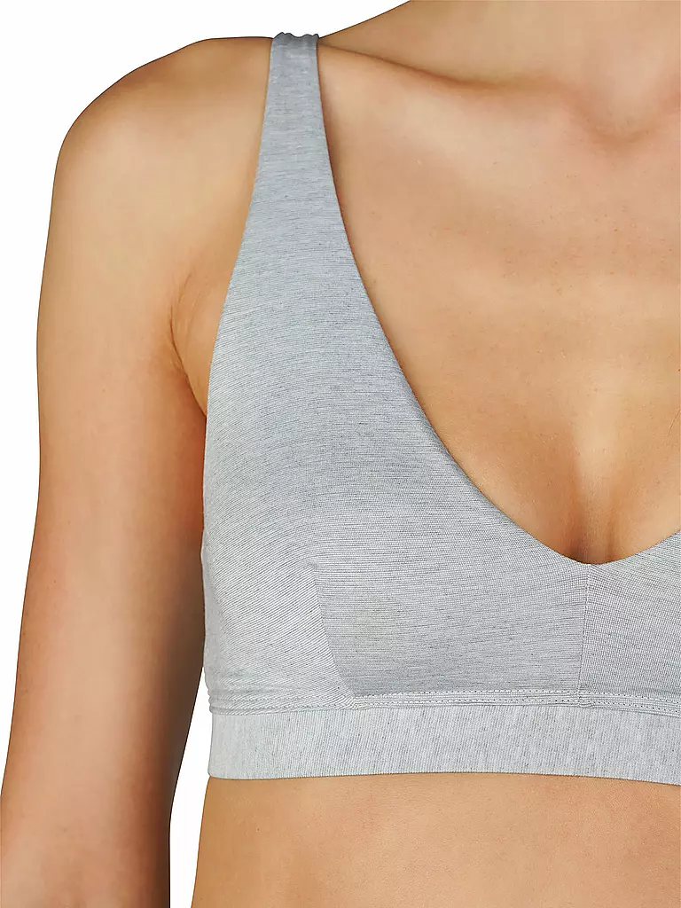 MEY | Reggiseno a triangolo senza ferretto MOOD grigio chiaro mélange | Grigio