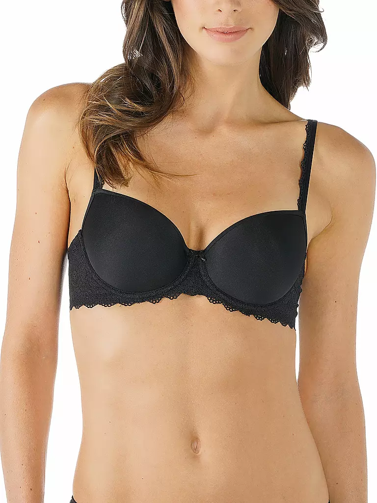 MEY | Reggiseno spacer halfcup Amorous nero | Nero