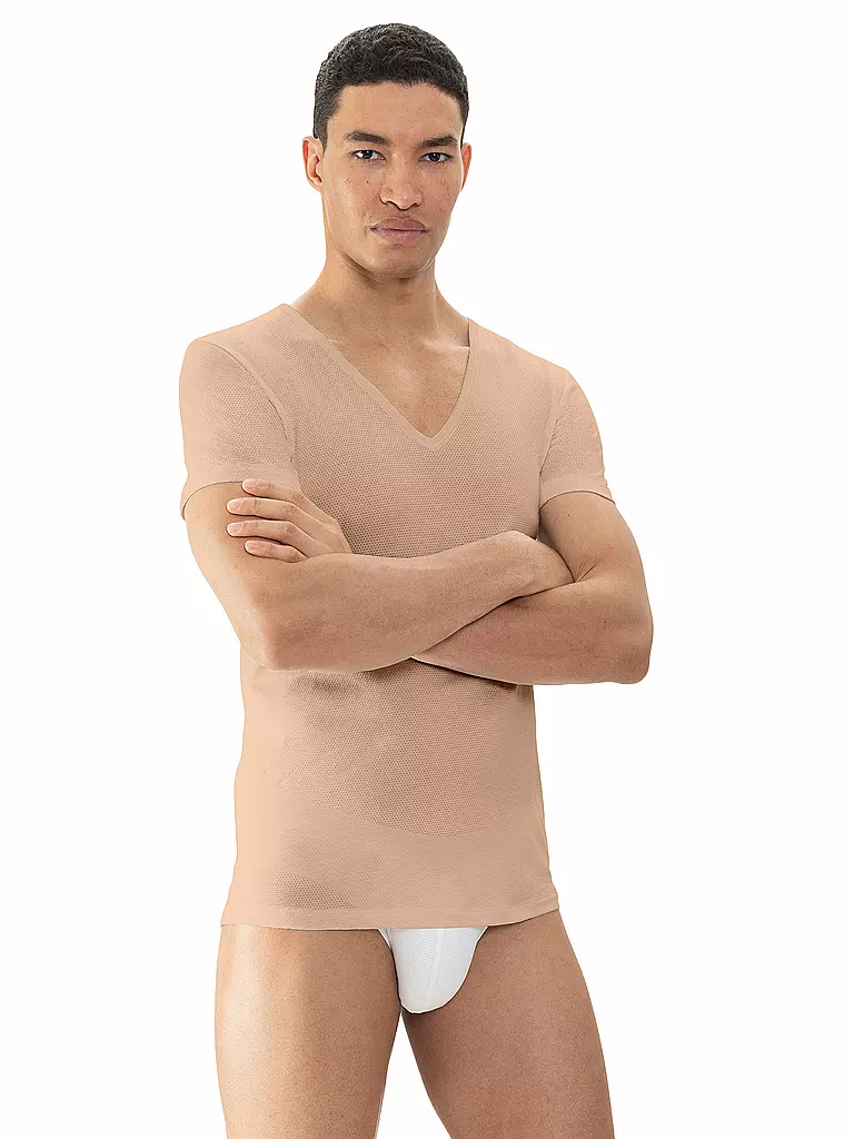 MEY | Shirt DRY COTTON BREEZE | Cammello