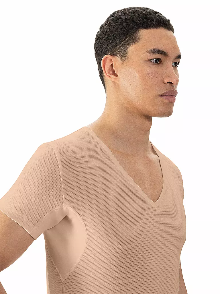 MEY | Shirt DRY COTTON BREEZE | Cammello