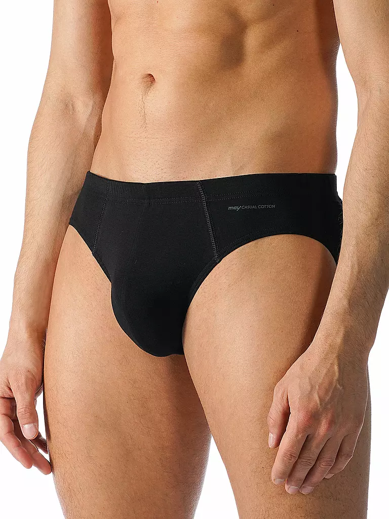 MEY | Slip CASUAL COTTON nero | Nero