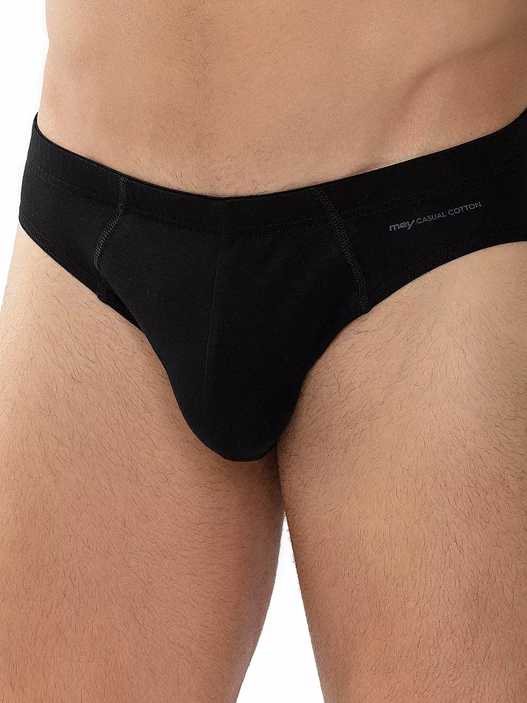 MEY | Slip CASUAL COTTON nero | 