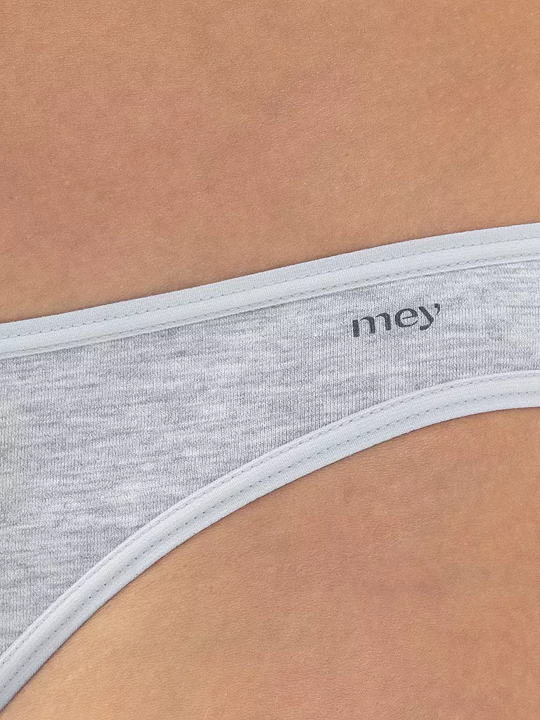 MEY | Slip COTTON PURE grigio chiaro melange |