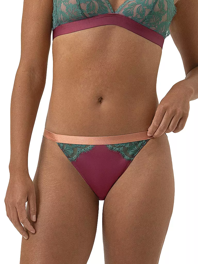 MEY | String POETRY VOGUE beau bordeaux | Rosso scuro