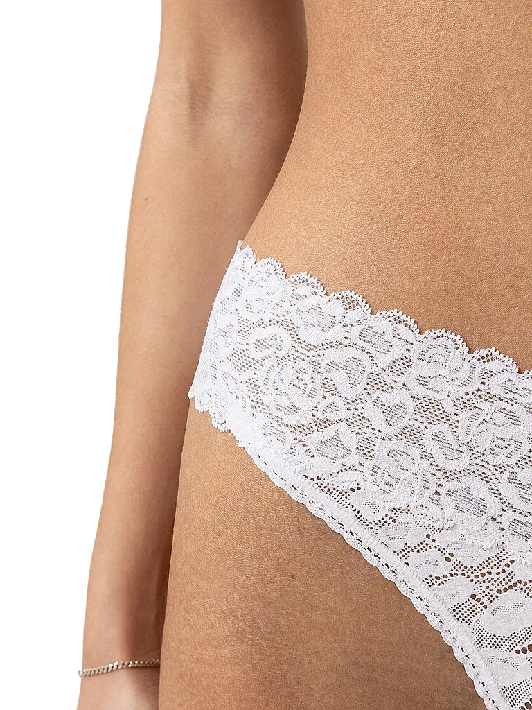 MEY | String SAVAGE LACE bianco | 