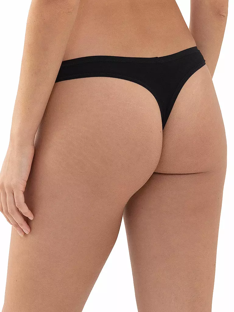 MEY | String SUPERFINE ORGANIC nero | 