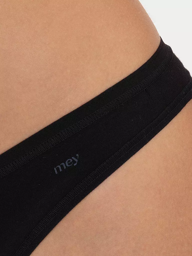MEY | String SUPERFINE ORGANIC nero | 