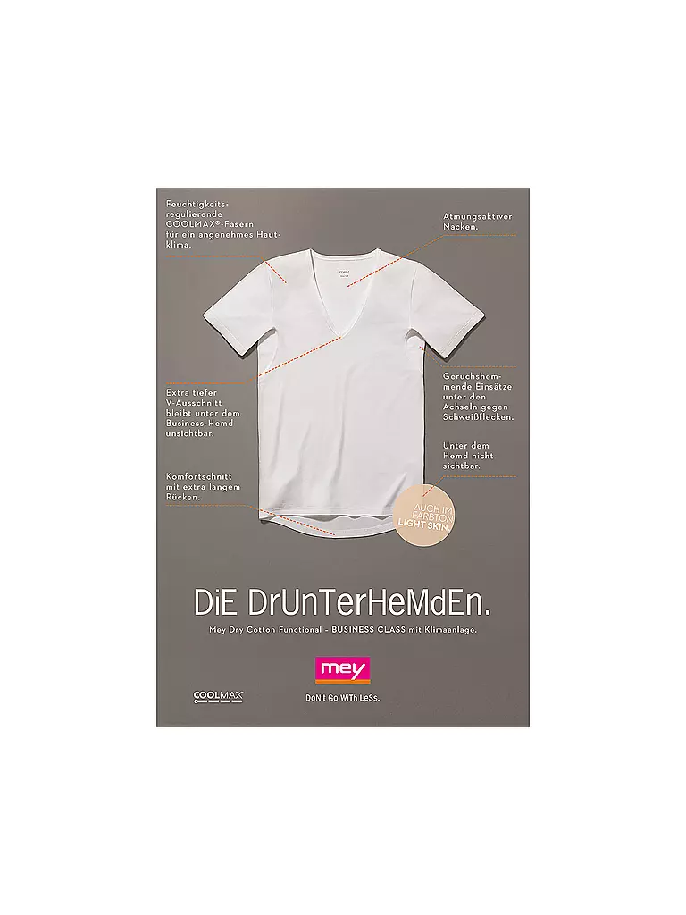 MEY | T-Shirt DRY COTTON color carne | 