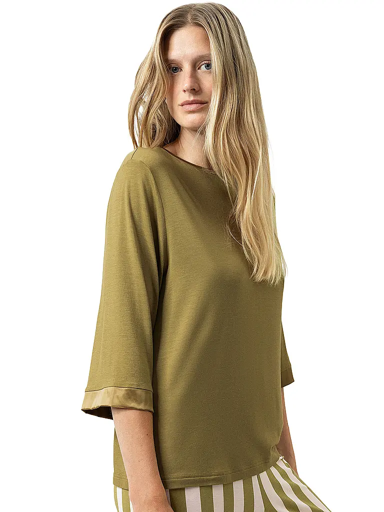 MEY | T-Shirt PURE CHIC golden fern | Oliva