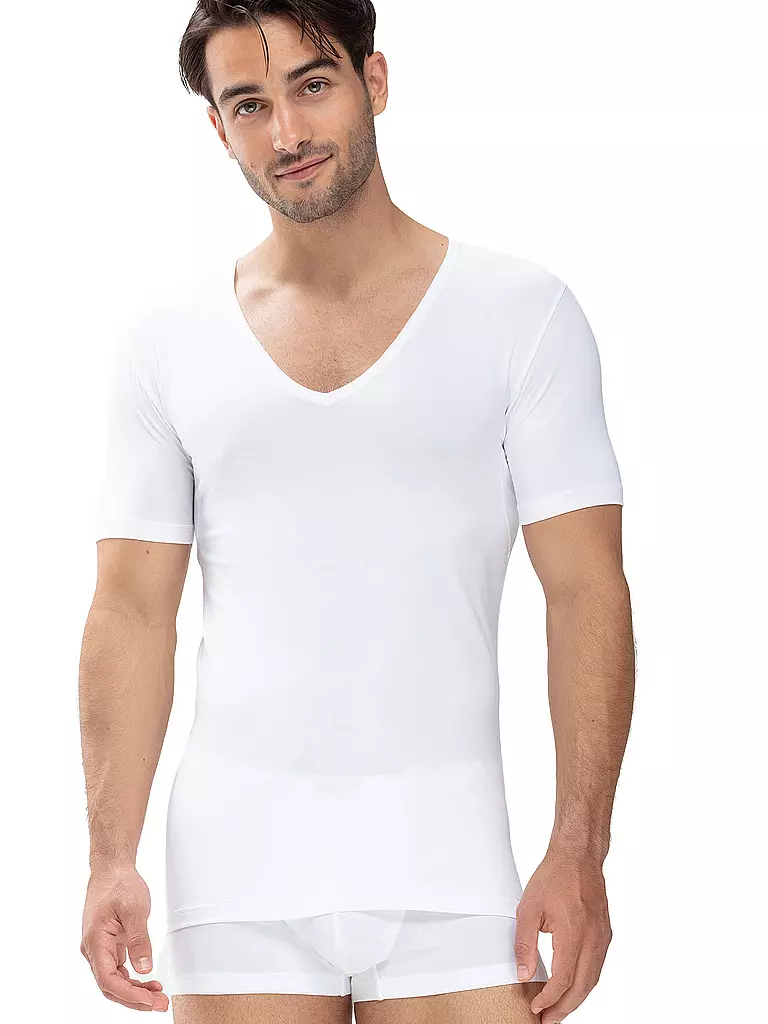 MEY | T-Shirt Slim Fit DRY COTTON bianco | Bianco