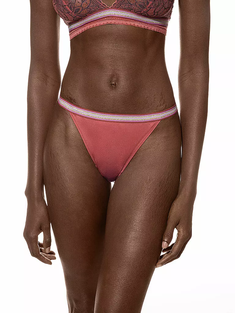 MEY | Tanga POETRY GLAM rosso marsala | Arancione