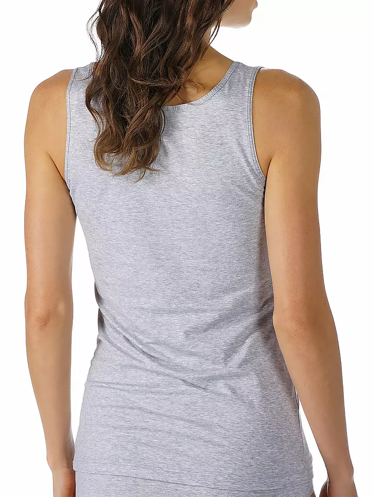 MEY | Top - Canottiera COTTON PURE grigio chiaro mélange | Grigio