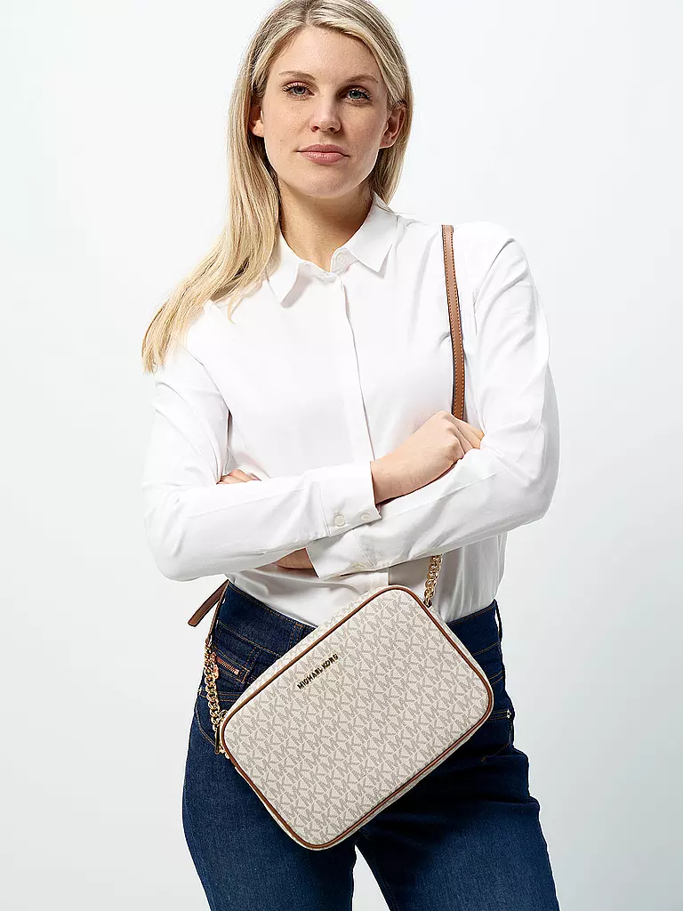 MICHAEL KORS | Borsa a tracolla "Jet Set Item" | Crema