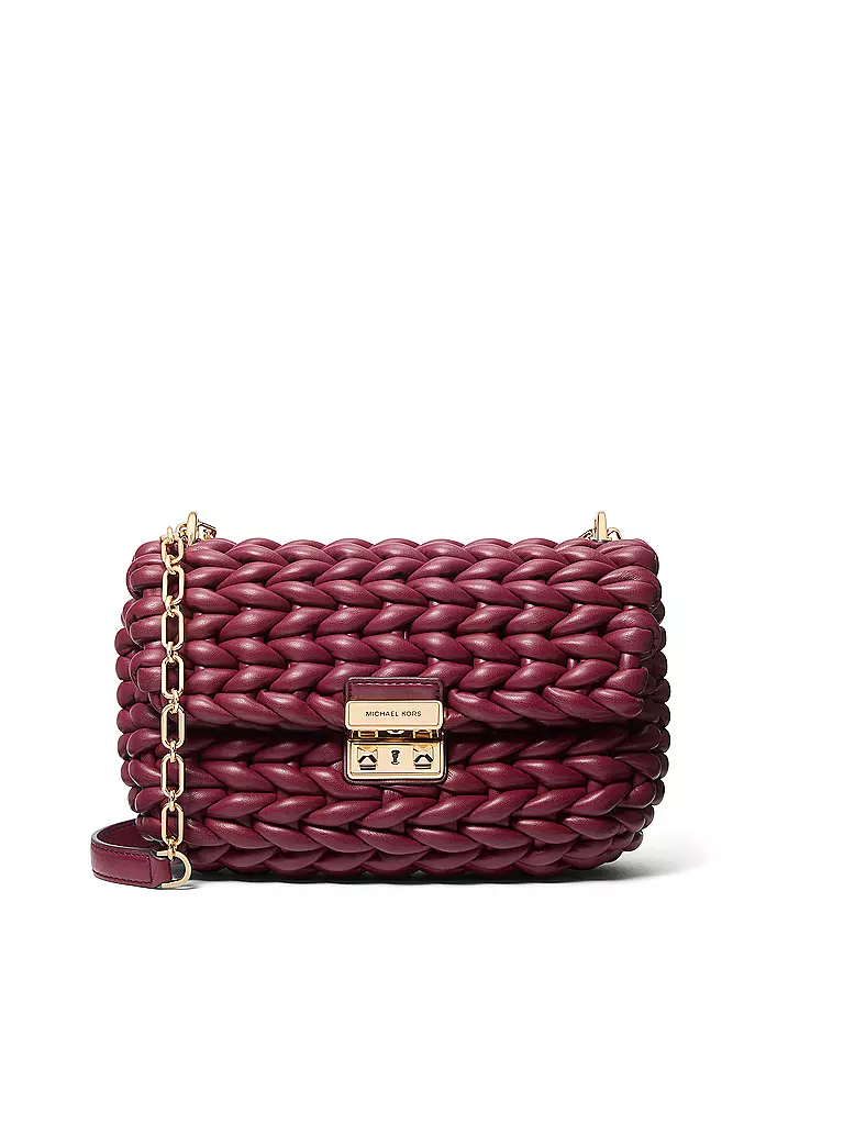 MICHAEL KORS | Borsa a tracolla in pelle - TRIBECA | Rosso scuro