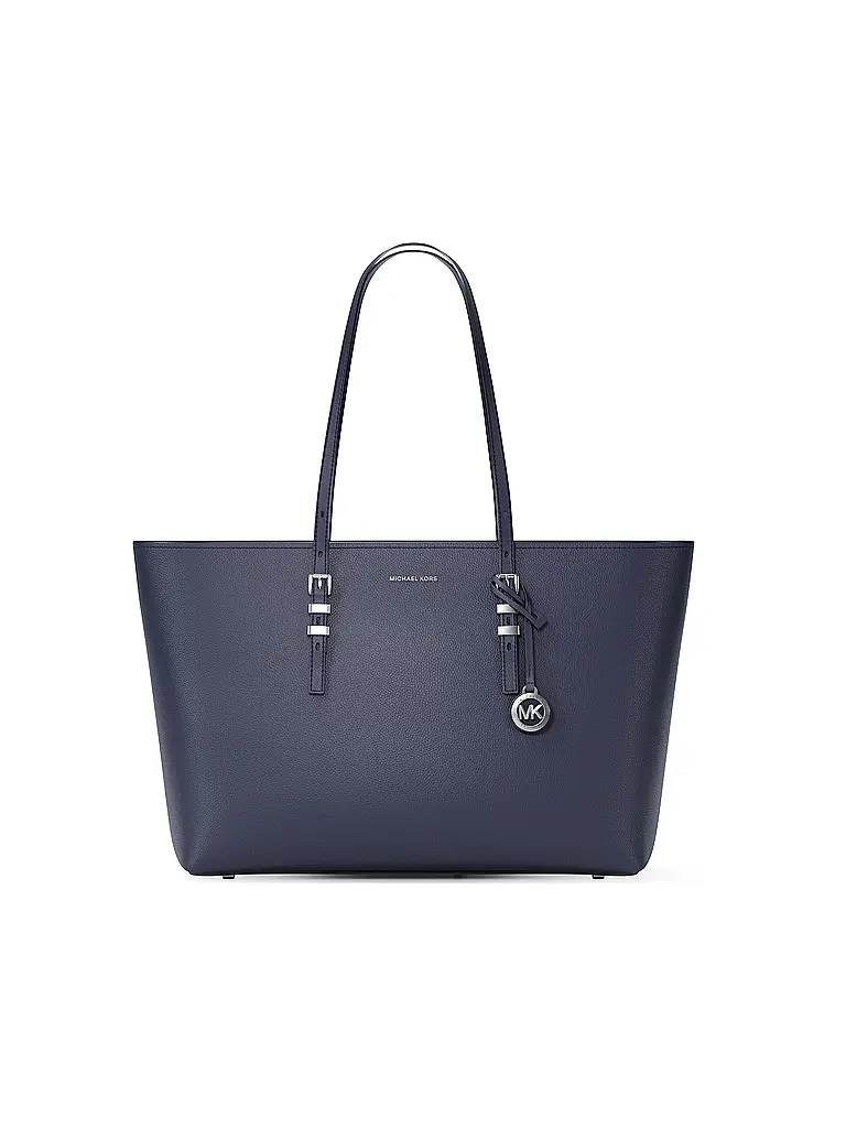 MICHAEL KORS | Borsa in pelle - Shopper QUINN Large | Blu scuro