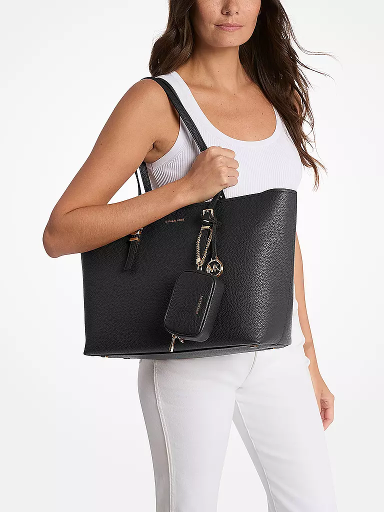 MICHAEL KORS | Borsa in pelle - Shopper QUINN Large | Nero