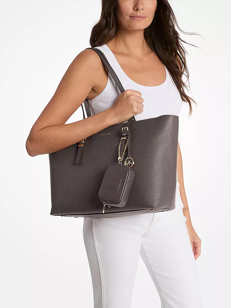 MICHAEL KORS | Borsa in pelle - Shopper QUINN Large | Marrone