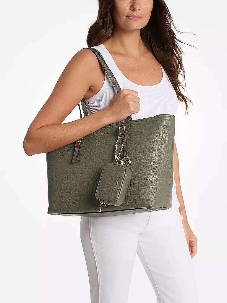 MICHAEL KORS | Borsa in pelle - Shopper QUINN Large | Oliva