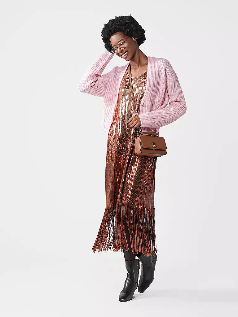 MICHAEL KORS | Ledertasche - Henkeltasche DELANCY | Cammello