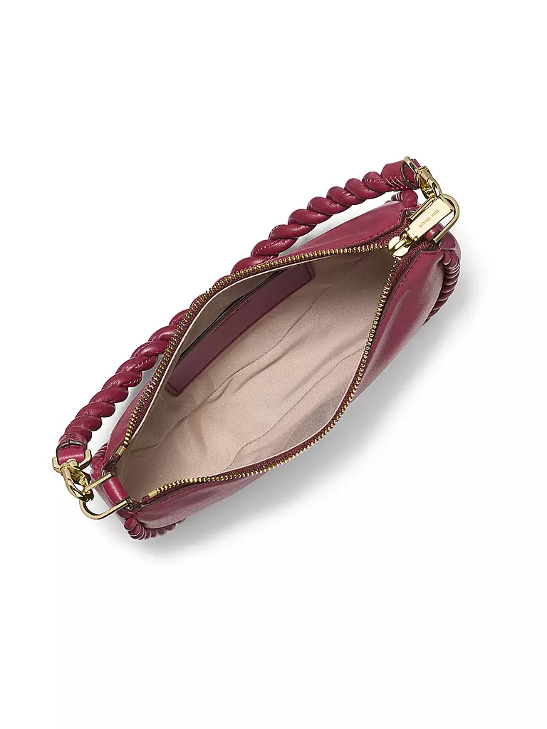 MICHAEL KORS | Ledertasche - Hobo Bag KYLA Small | Rosso scuro