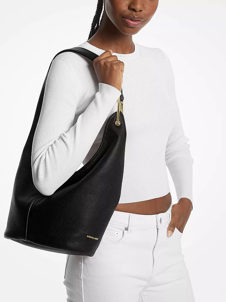MICHAEL KORS | Ledertasche - Hobo Bag SONNY Medium | Nero