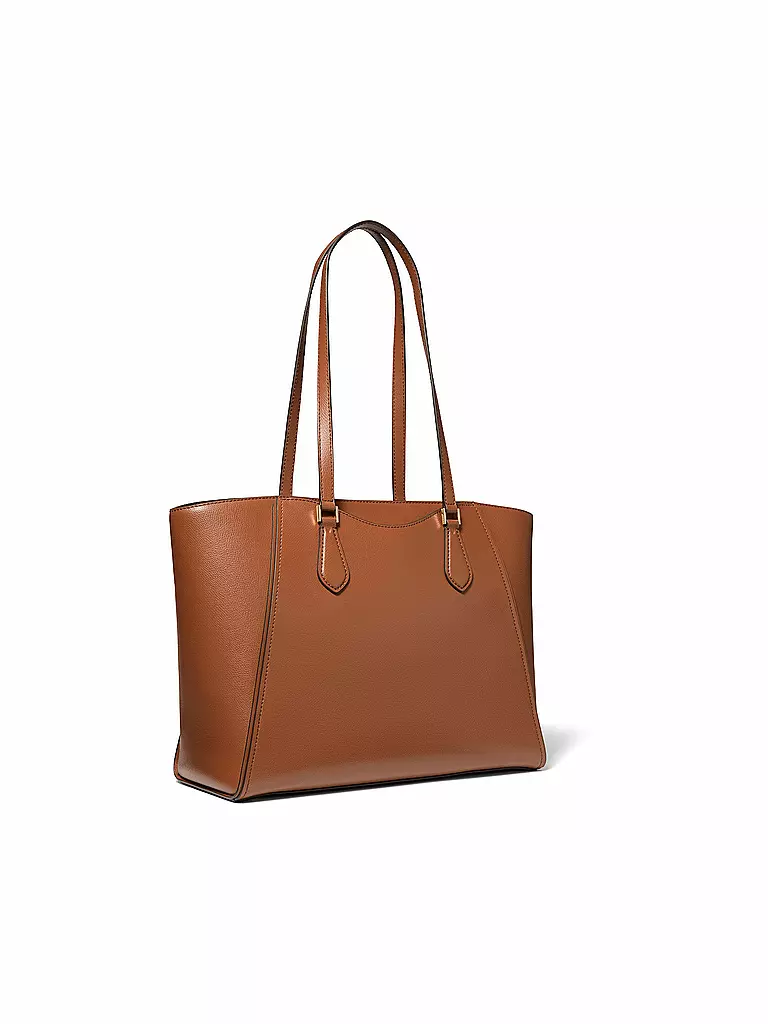 MICHAEL KORS | Ledertasche - Shopper TARYN  Large | Marrone