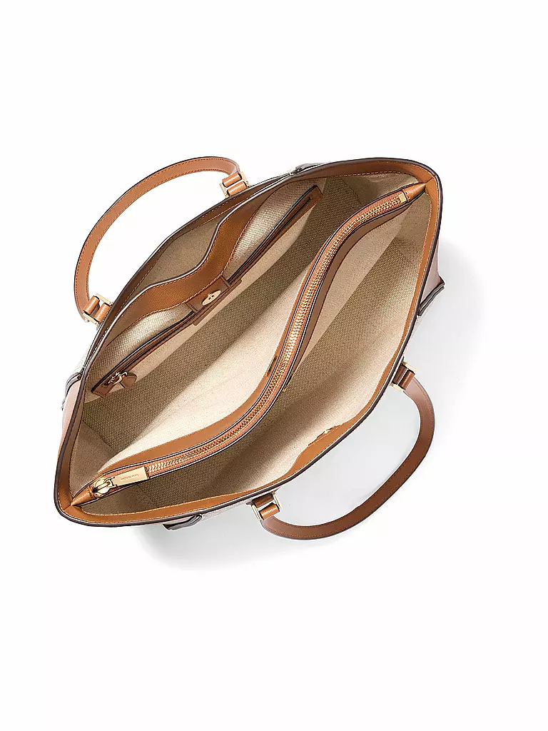 MICHAEL KORS | Ledertasche - Shopper TARYN  Large | Marrone