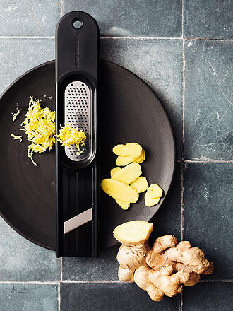 MICROPLANE | Grattugia per zenzero 3 in 1 Nera