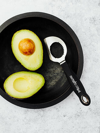 MICROPLANE | Utensile per avocado 18 cm nero / acciaio inossidabile