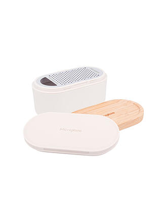 MICROPLANE | Grattugia manuale con contenitore Cashmere / Bamboo