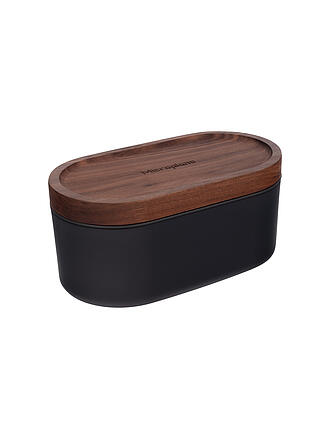 MICROPLANE | Grattugia manuale con contenitore Antracite / Noce