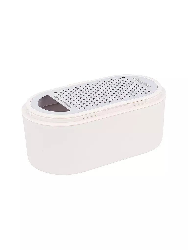 MICROPLANE | Grattugia manuale con contenitore Cashmere / Bamboo | Beige