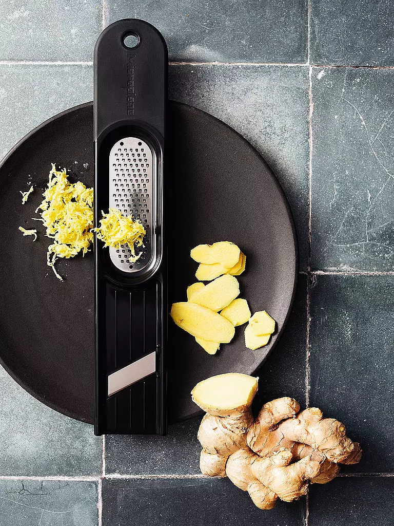 MICROPLANE | Grattugia per zenzero 3 in 1 Nera | Nero