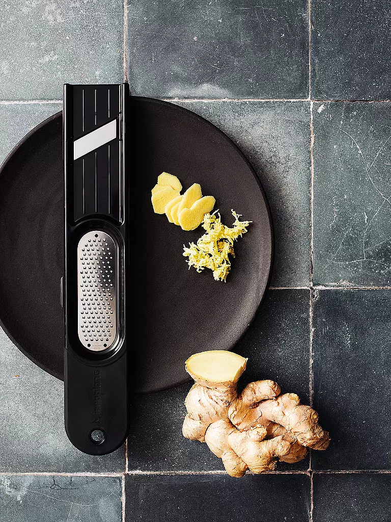 MICROPLANE | Grattugia per zenzero 3 in 1 Nera |