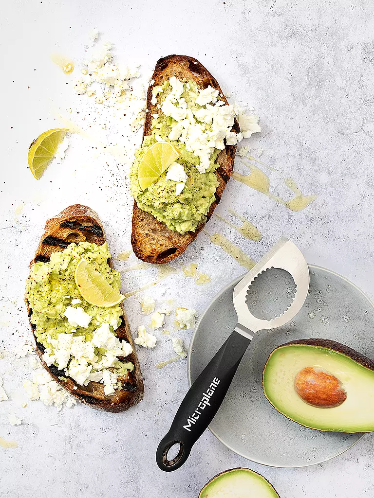 MICROPLANE | Utensile per avocado 18 cm nero / acciaio inossidabile | Nero